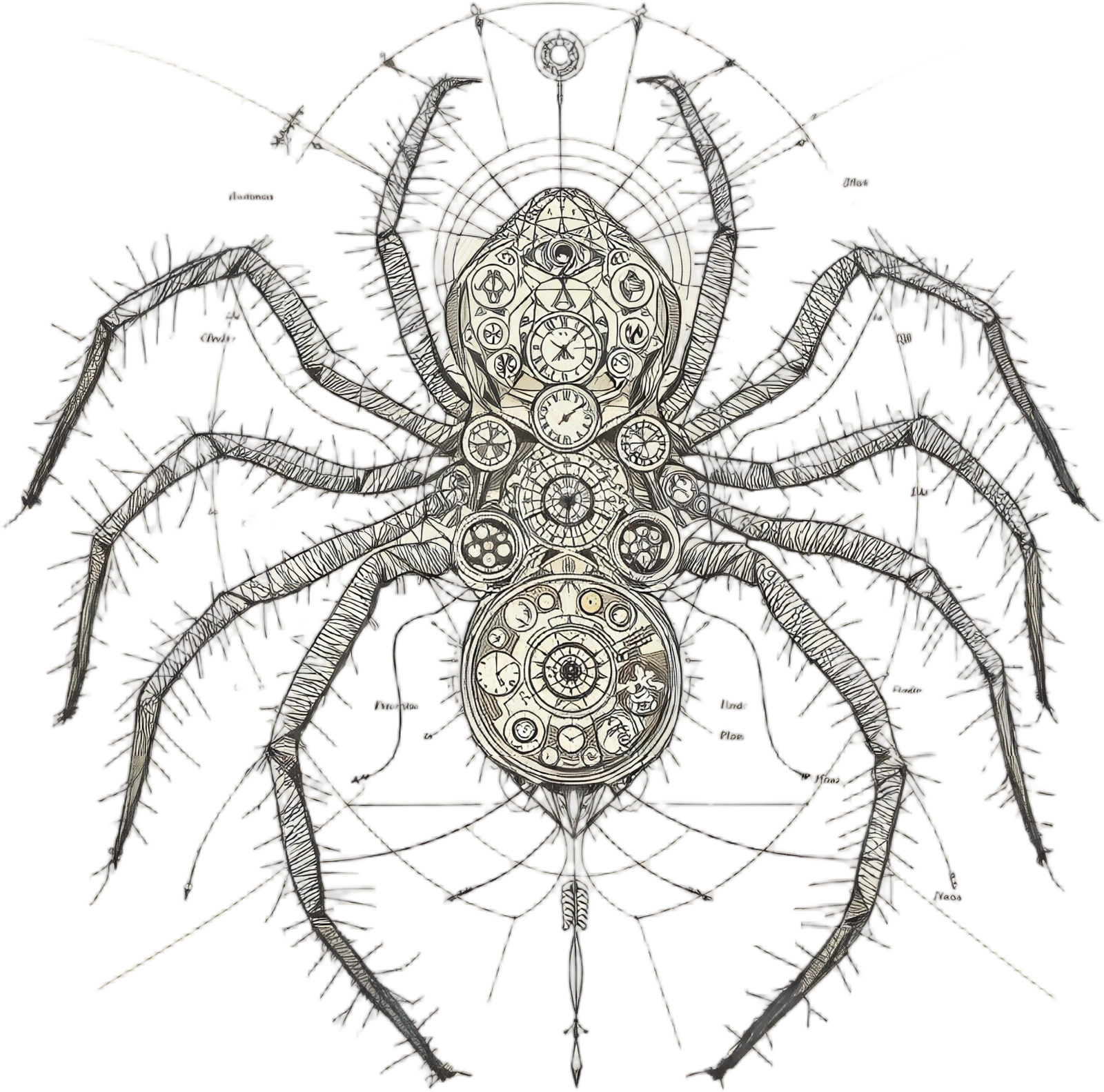 Aranea temporis — Planche IV — design motif