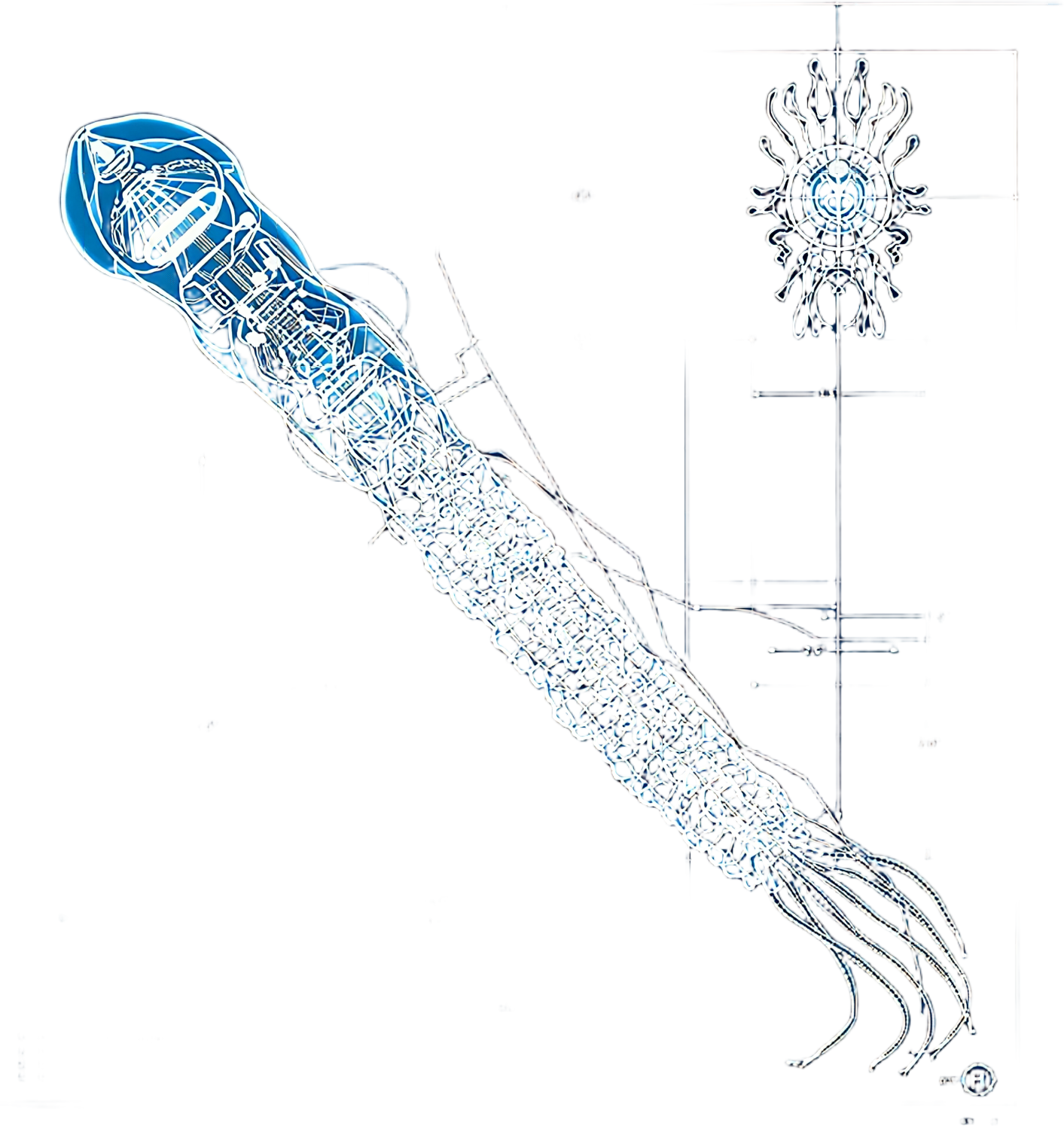 Bathysiphon luminescens — Plate III — design motif