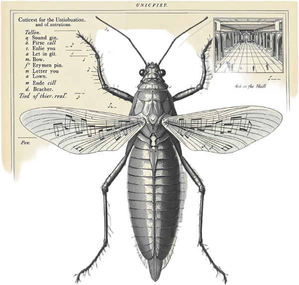 Gryllus melodicus — Planche IX — design motif