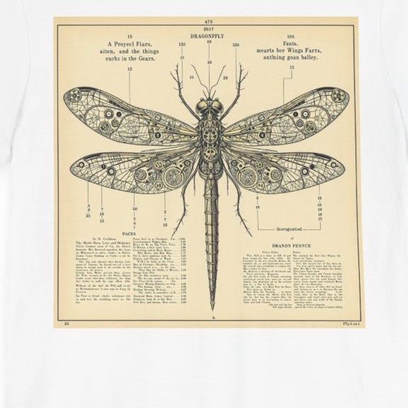 Libellula mechanica — Planche VI — design motif