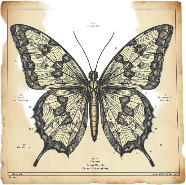 Morpheus crystallinus — Planche I — design motif
