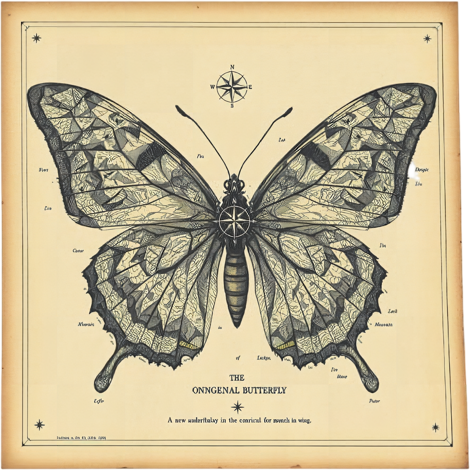Papilio cartographicus — Planche VIII — design motif
