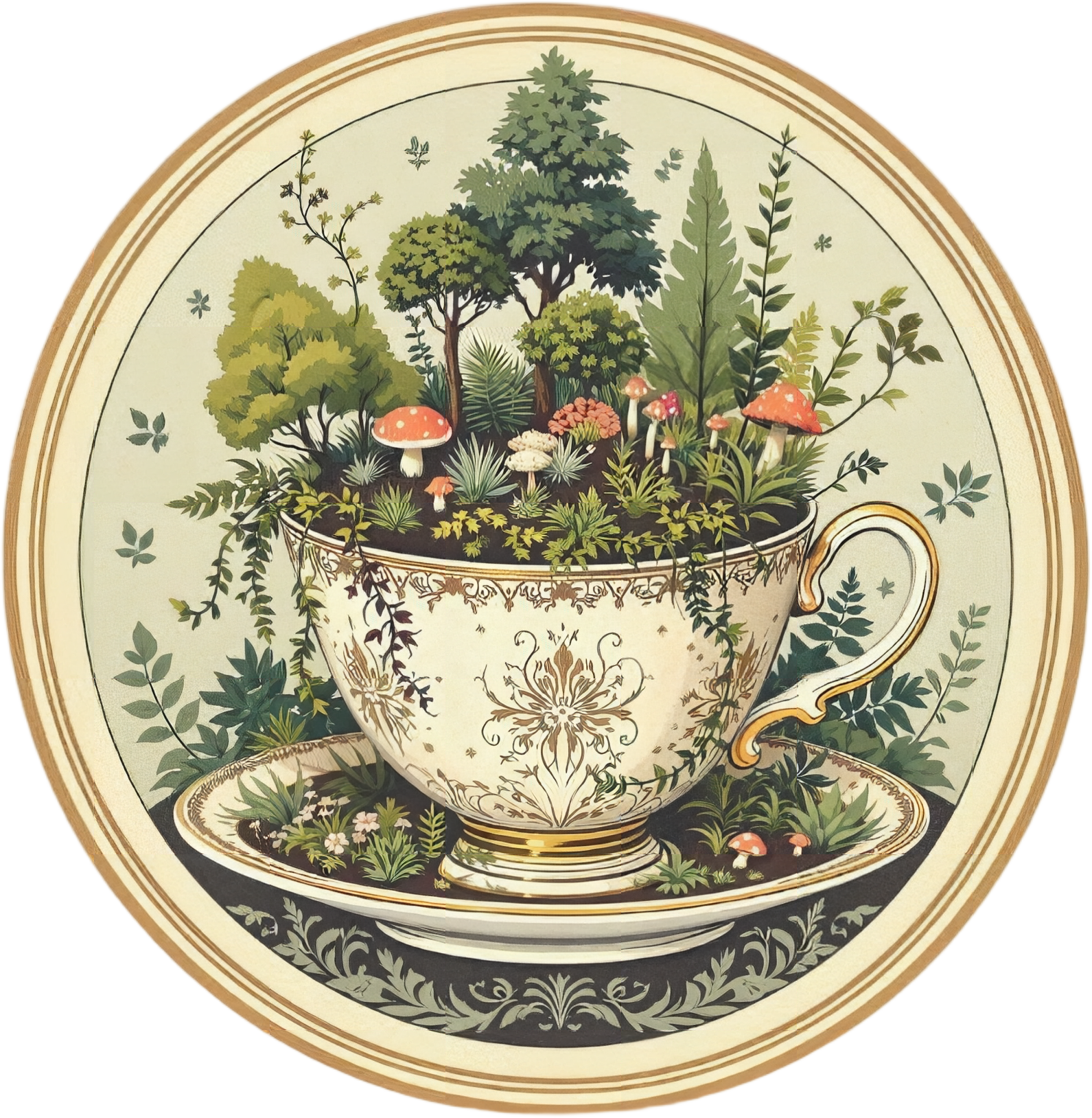 Tazzicus botanicus — Plate IV — design motif